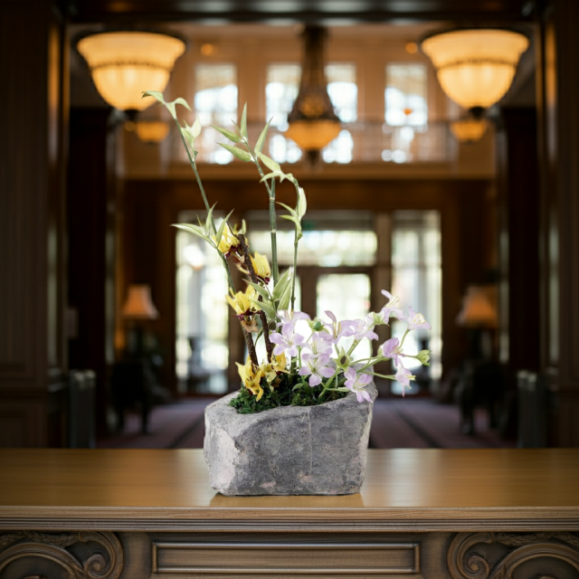 【造花・和モダン・和風アレンジメント】春暖