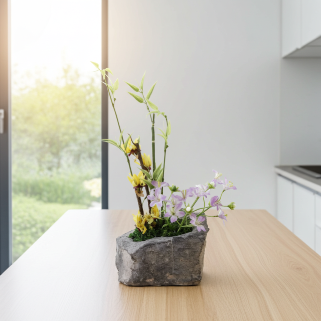 【造花・和モダン・和風アレンジメント】春暖