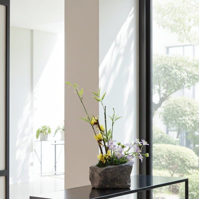 【造花・和モダン・和風アレンジメント】春暖