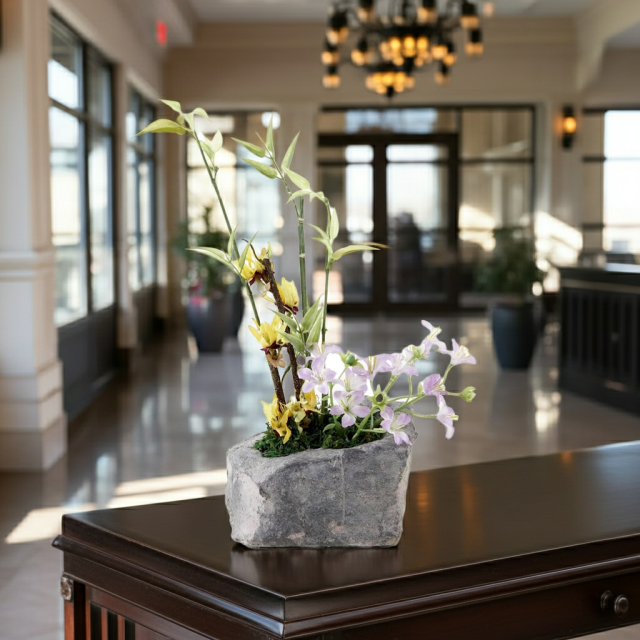 【造花・和モダン・和風アレンジメント】春暖