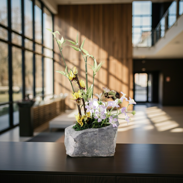 【造花・和モダン・和風アレンジメント】春暖