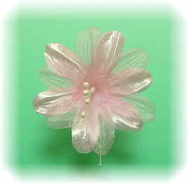 【アートフラワーパーツ・染花 ・布花】シェリー／ピンク