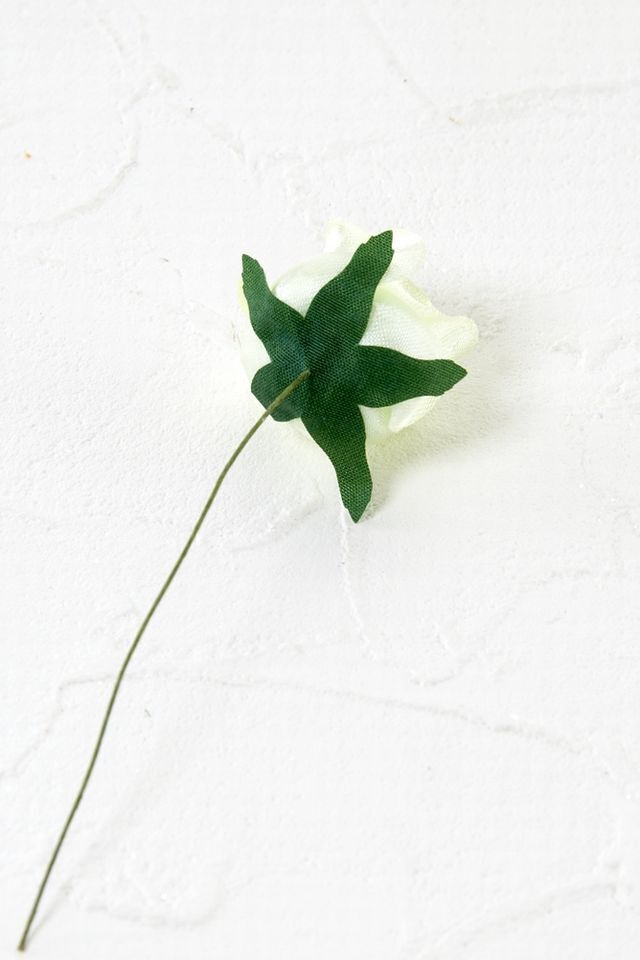 【アートフラワーパーツ・造花・染花・布花】ミニバラ（グリーン）