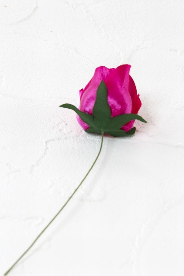 【アートフラワーパーツ・造花・染花・布花】ミニバラ（ワイン）