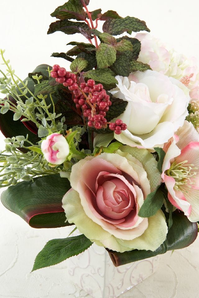 【アーティフィシャルフラワー・アートフラワー・造花アレンジメント】フェアリーガーデン