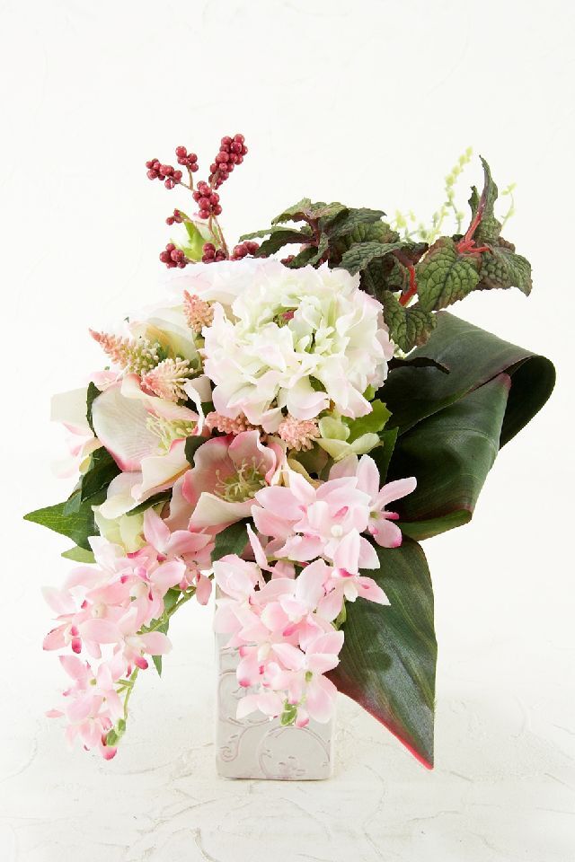 【アーティフィシャルフラワー・アートフラワー・造花アレンジメント】フェアリーガーデン