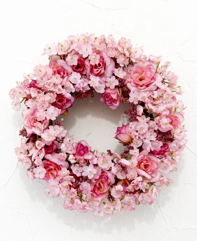 造花 アーティフィシャルフラワー・リース】フェアリーローズ・リース  