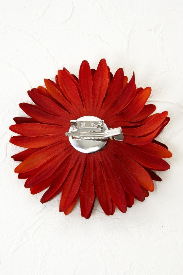 【コサージュ＆髪飾り・2WAYタイプ】サリー／レッド