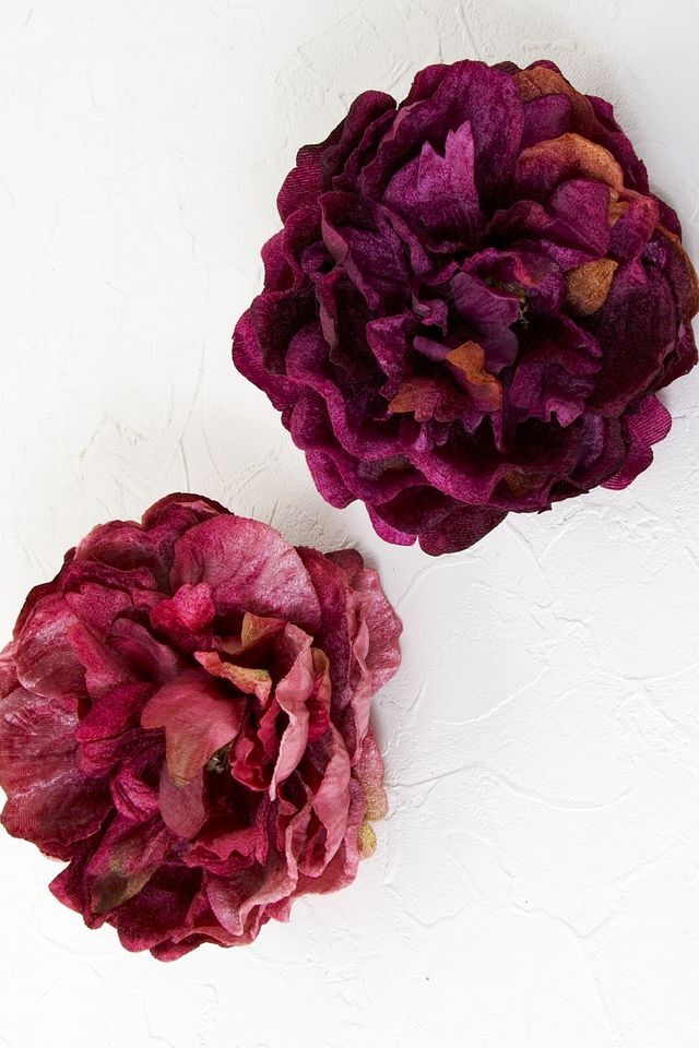 【コサージュ＆髪飾り・2WAYタイプ】ポワンピオニー／パープル