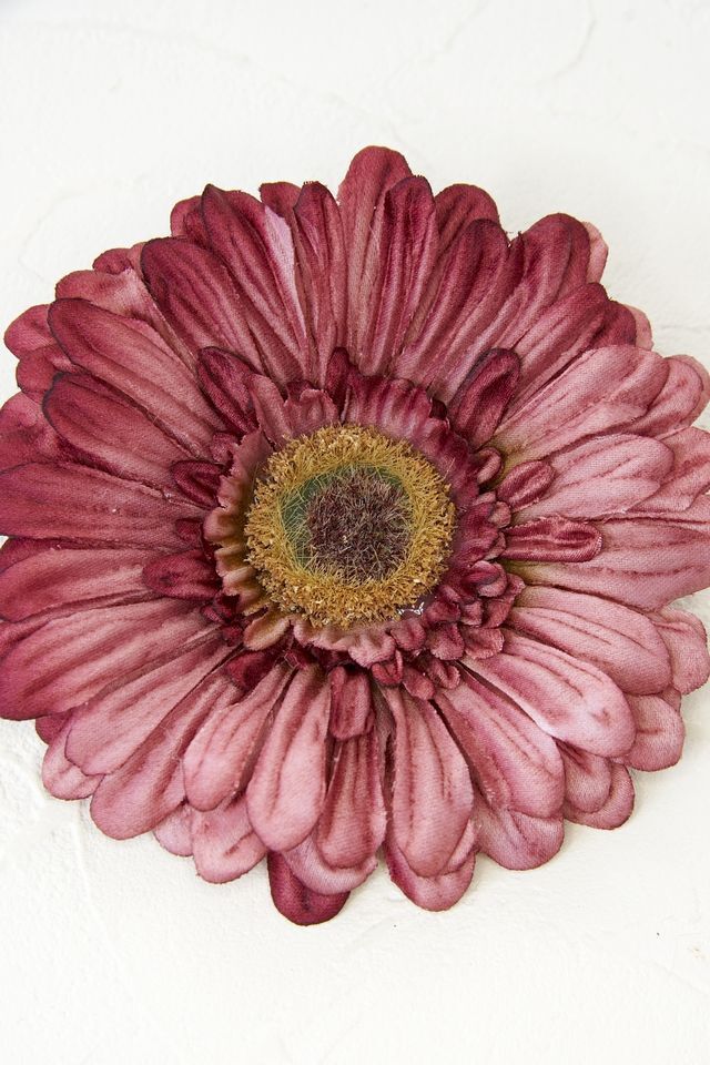 【コサージュ＆髪飾り・2WAYタイプ】ビンテージガーベラ／モーヴワイン