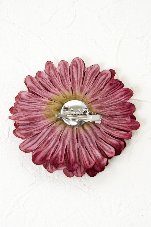 【コサージュ＆髪飾り・2WAYタイプ】ビンテージガーベラ／モーヴワイン
