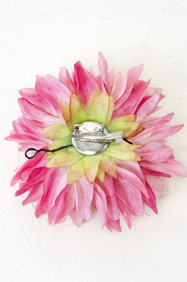 【コサージュ＆髪飾り・2WAYタイプ】ラグジュアリーダリア／ライトピンクパープル