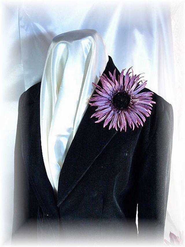 【コサージュ＆髪飾り・2WAYタイプ】ヌーベルガーベラ/シャインピンク