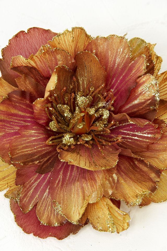 【コサージュ＆髪飾り・2WAYタイプ】サルフール／ゴールドブラウン