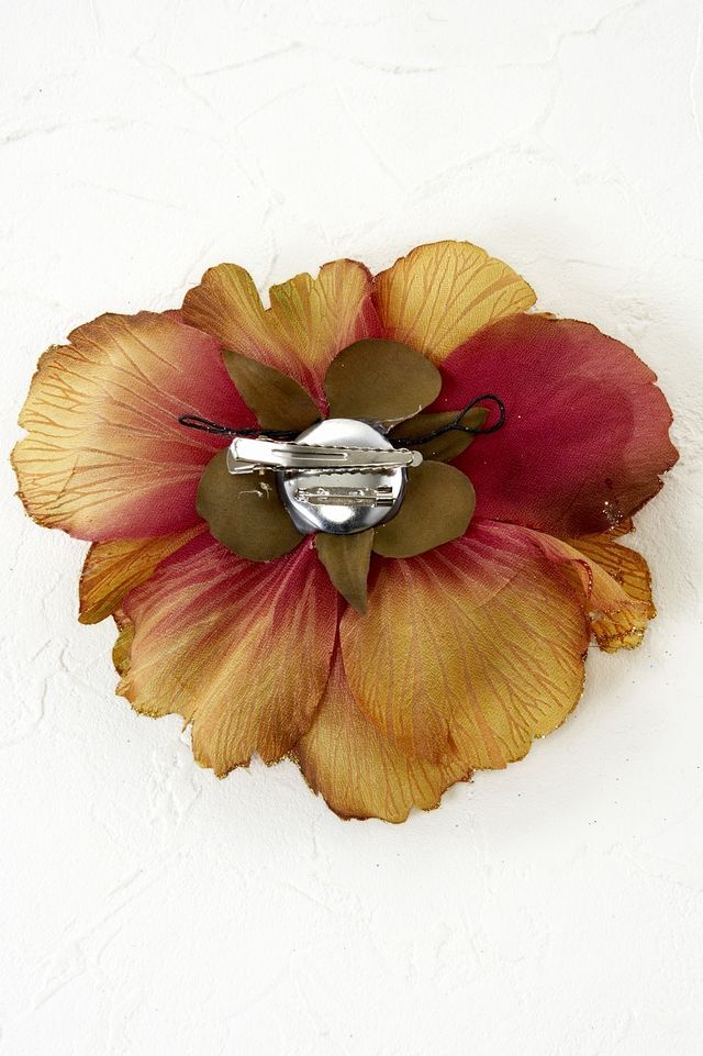 【コサージュ＆髪飾り・2WAYタイプ】サルフール／ゴールドブラウン