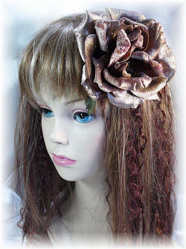 【ぼたん】ローズ ユリ　ヘアオブジェ　コサージュ　おまとめ買い 和風 揺れる ローズ コサージュ 簡単 髪飾り 大きめ 美しい