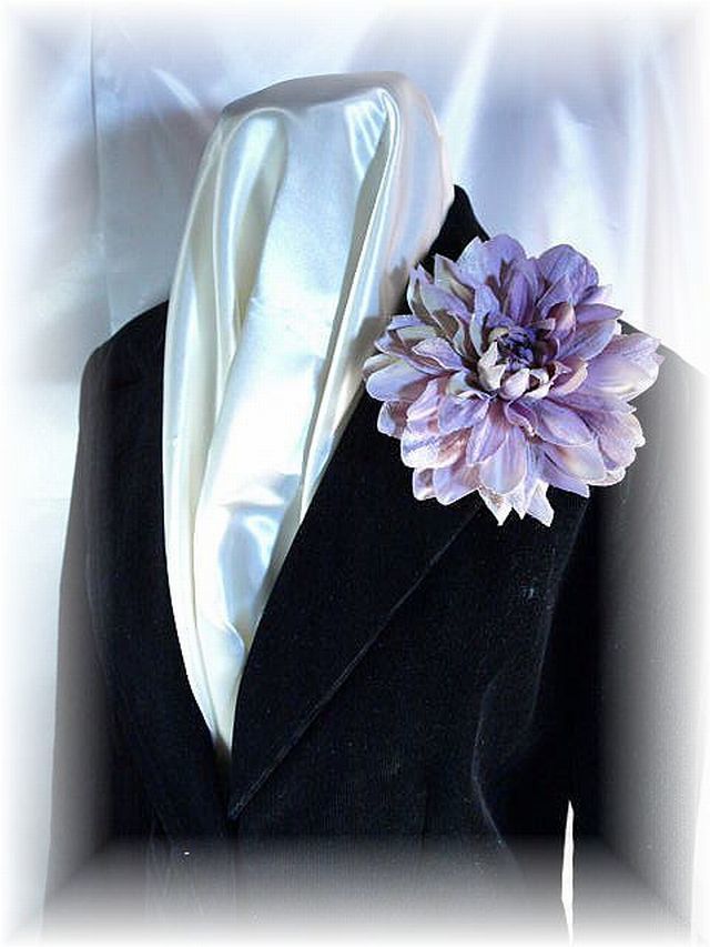 【コサージュ＆髪飾り・2WAYタイプ】サマルクダリア/パープル