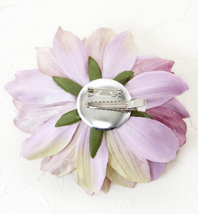 【コサージュ＆髪飾り・2WAYタイプ】サマルクダリア/パープル