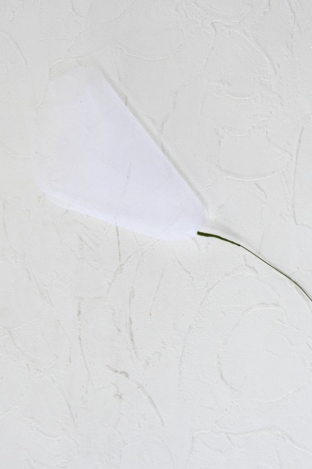 【アートフラワーパーツ・造花・染花・布花】ソフトチュール（大）／ホワイト