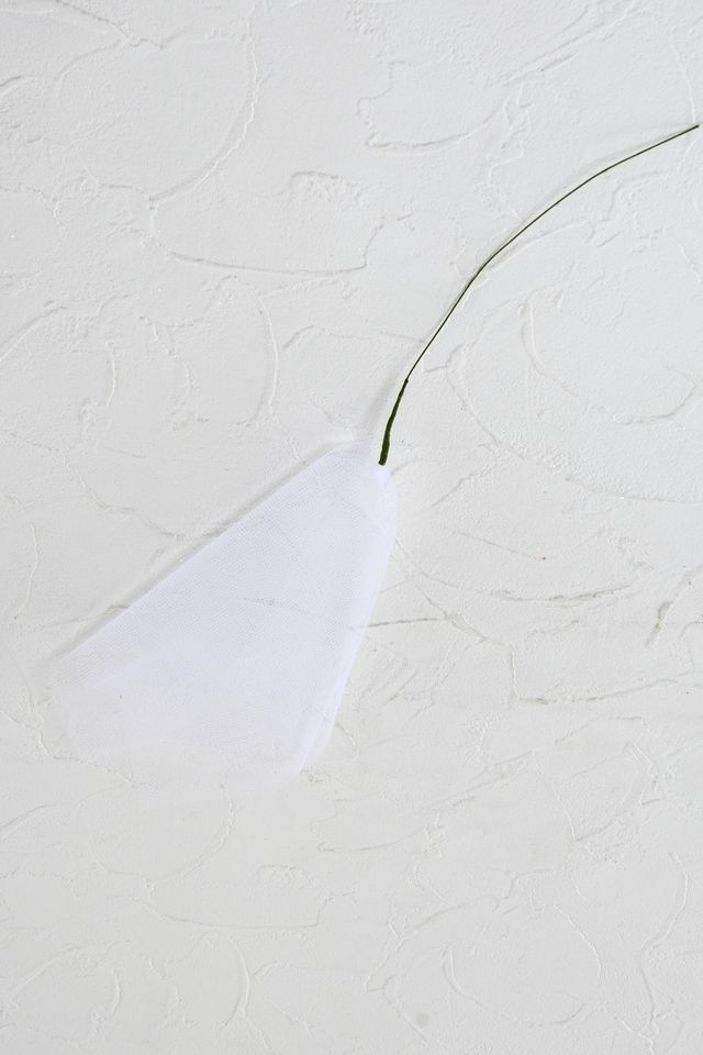 【アートフラワーパーツ・造花・染花・布花】ソフトチュール（大）／ホワイト