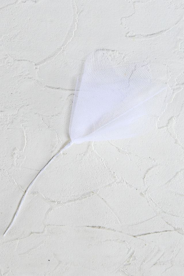 【アートフラワーパーツ・造花・染花・布花】ソフトチュール（小）／ホワイト