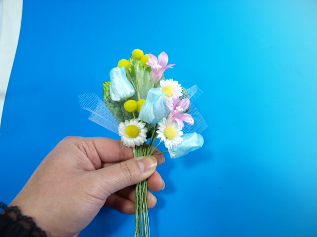 【アートフラワーパーツ・造花・染花・布花】ソフトチュール（小）／ホワイト