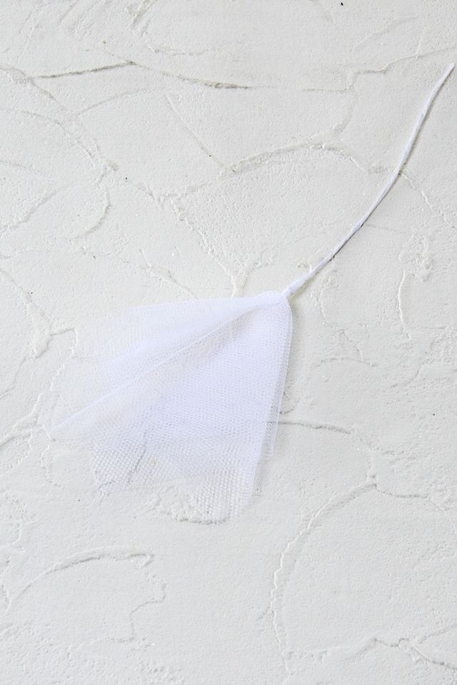 【アートフラワーパーツ・造花・染花・布花】ソフトチュール（小）／ホワイト