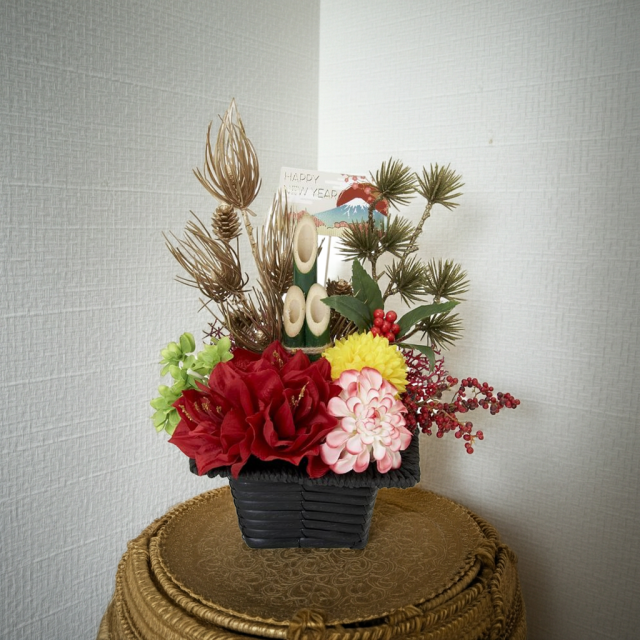 【造花のお正月飾り・新春・迎春アレンジメント】祥鳳−syouhou