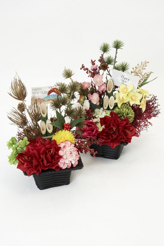 【造花のお正月飾り・新春・迎春アレンジメント】祥鳳−syouhou