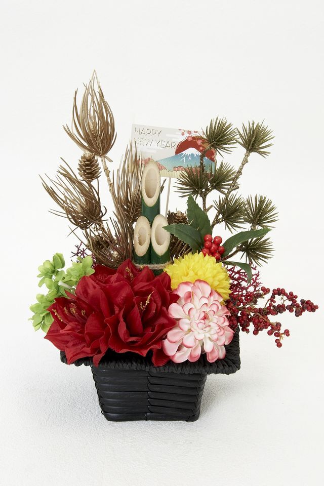 【造花のお正月飾り・新春・迎春アレンジメント】祥鳳−syouhou