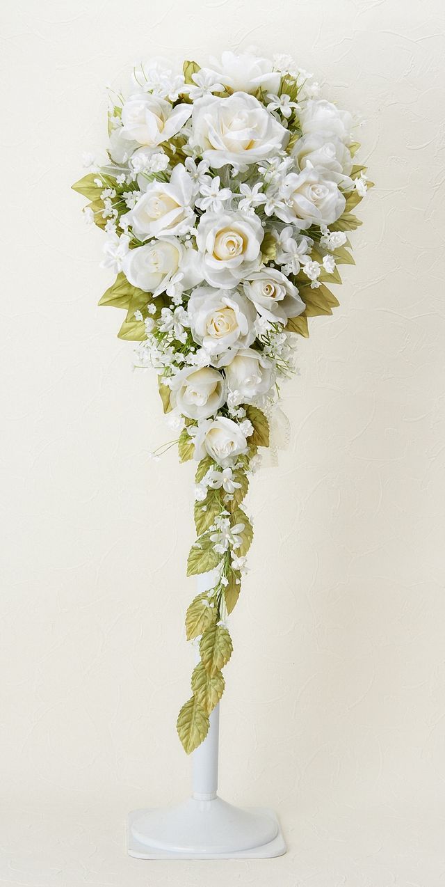 【ウェディングブーケ手作りキット】プリンセスローズブーケキット・キャスケードブーケ