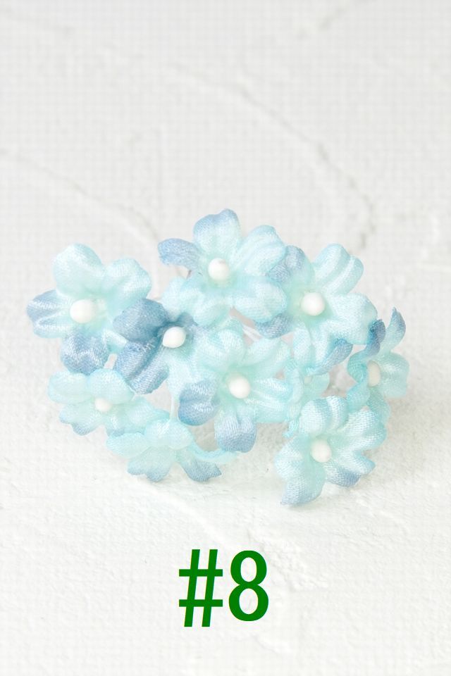 【アートフラワーパーツ・造花・染花・布花】ベビーカスミ（10輪/1束）