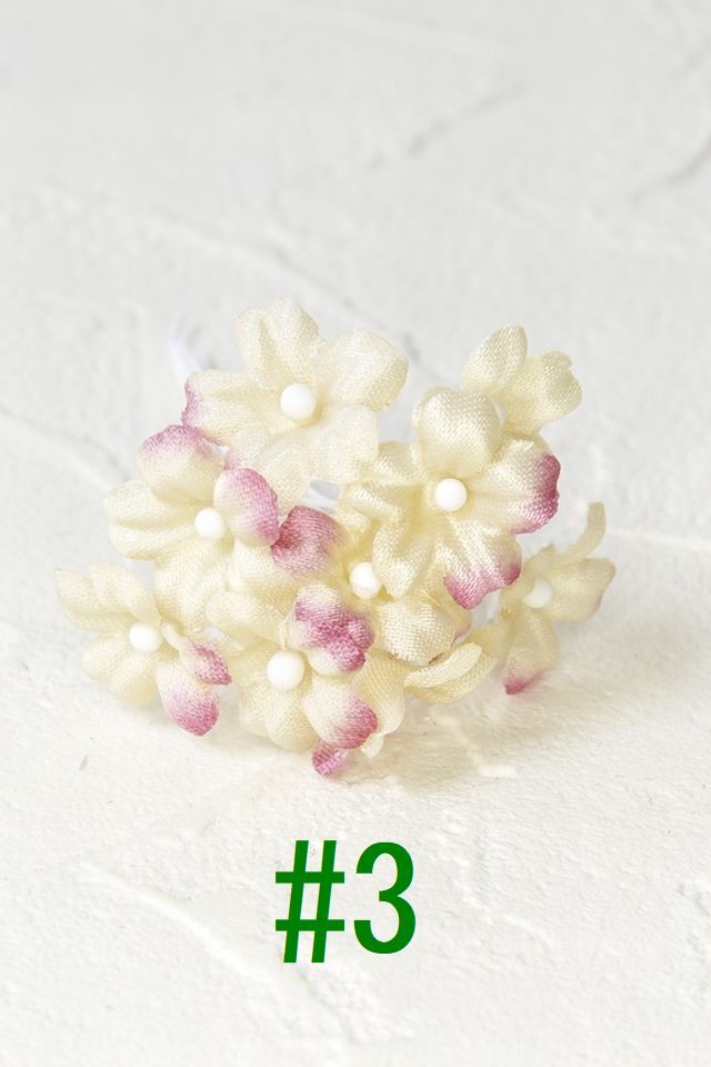 【アートフラワーパーツ・造花・染花・布花】ベビーカスミ（10輪/1束）