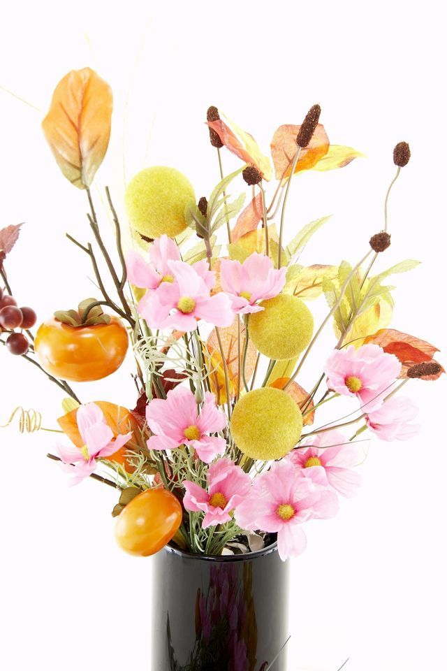【造花仏花・供花】秋のハイセンス造花・供花Ｄ−左右１対セット