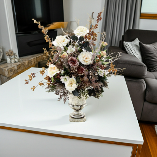 【造花・アートフラワープレミアムアレンジメント】アレンジ・デ・アマンド