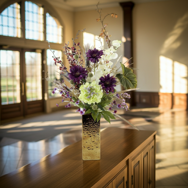 【造花・インテリアブーケアレンジ・アートフラワーアレンジメント】トレゾア