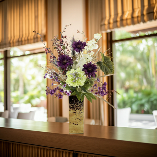 【造花・インテリアブーケアレンジ・アートフラワーアレンジメント】トレゾア