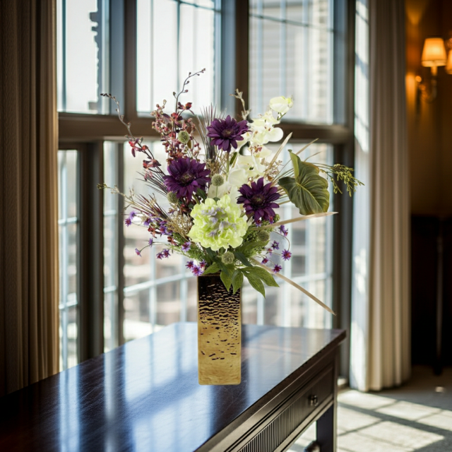 【造花・インテリアブーケアレンジ・アートフラワーアレンジメント】トレゾア