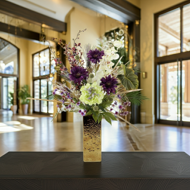 【造花・インテリアブーケアレンジ・アートフラワーアレンジメント】トレゾア