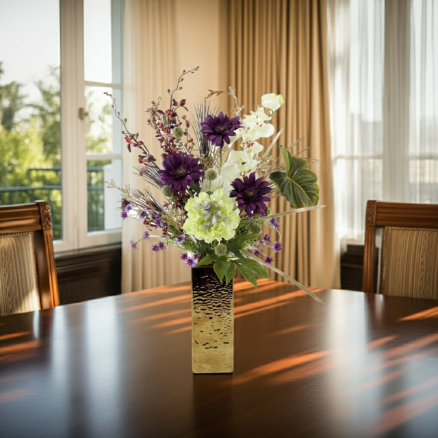 【造花・インテリアブーケアレンジ・アートフラワーアレンジメント】トレゾア