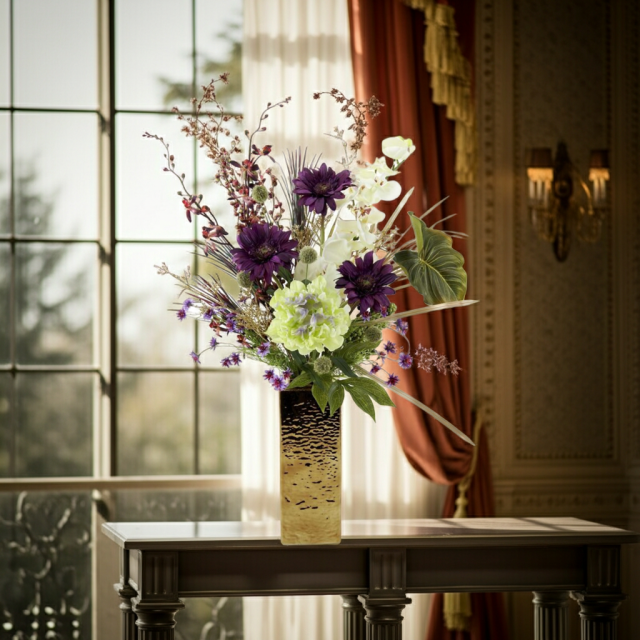 【造花・インテリアブーケアレンジ・アートフラワーアレンジメント】トレゾア