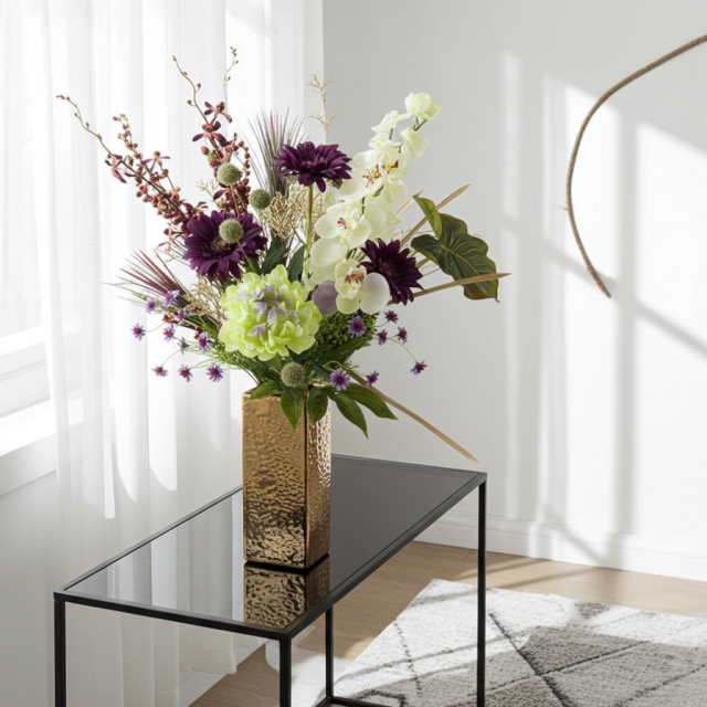 【造花・インテリアブーケアレンジ・アートフラワーアレンジメント】トレゾア