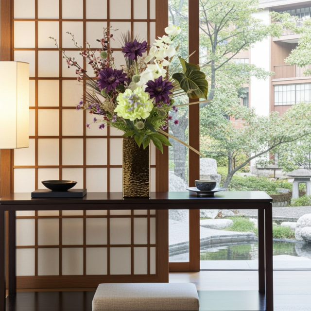 【造花・インテリアブーケアレンジ・アートフラワーアレンジメント】トレゾア