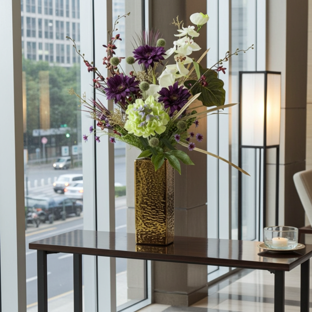 【造花・インテリアブーケアレンジ・アートフラワーアレンジメント】トレゾア