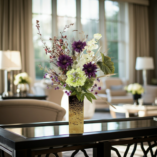 【造花・インテリアブーケアレンジ・アートフラワーアレンジメント】トレゾア