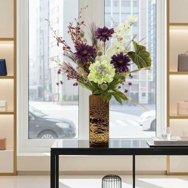 【造花・インテリアブーケアレンジ・アートフラワーアレンジメント】トレゾア