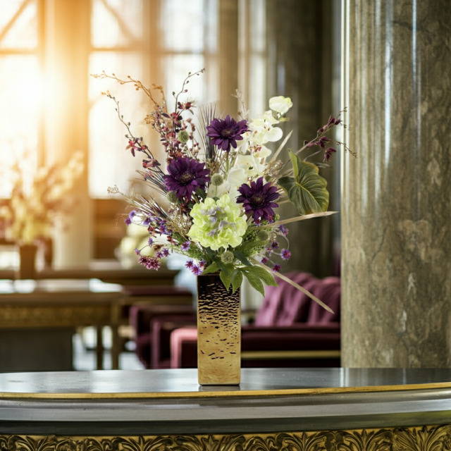 【造花・インテリアブーケアレンジ・アートフラワーアレンジメント】トレゾア