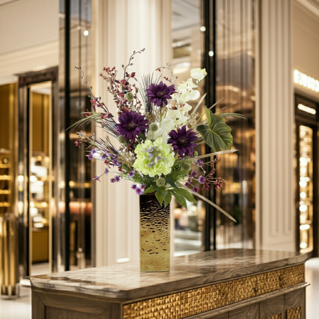 【造花・インテリアブーケアレンジ・アートフラワーアレンジメント】トレゾア