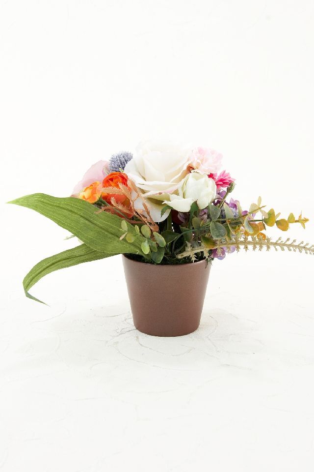 【造花・アーティフィシャルフラワー・造花インテリア】Thank you ポットアレンジーF