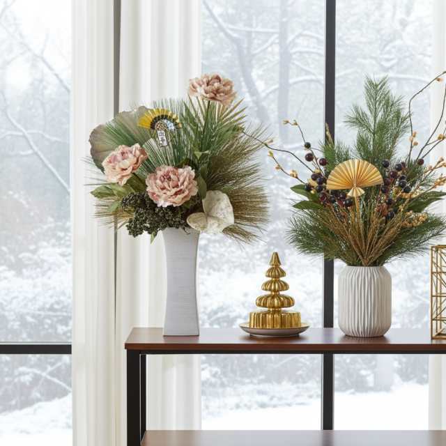 造花・ジャパニーズモダンアレンジメント・アートフラワー